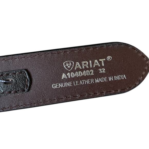 Ariat Leather Belt Southwestern Beaded Size 32 (NWT) - Picture 5 of 9